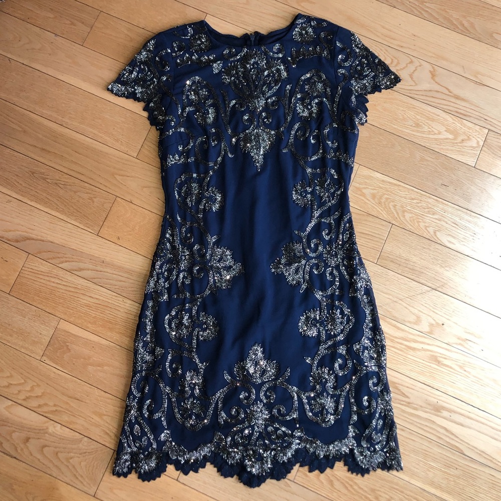 Mini dress with embellished detailing